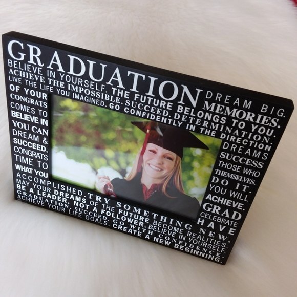 Graduation Themed Inspirational Picture Frame - Picture 1 of 6